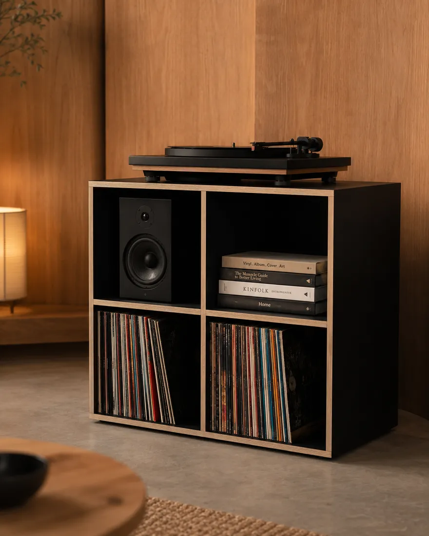 Record and turntable unit